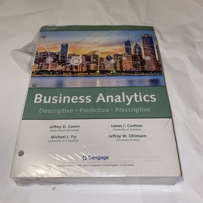 Business Analytics Descriptive Predictive Prescriptive Cengage