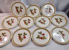 Vintage Mikasa Stone Manor Luscious Strawberry F5809 7-3/4" Plates 11