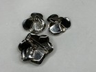 Vintage Sarah Coventry "Black Diamond" (1955) Brooch & Earrings Set — photo 4