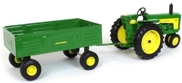 ERTL, JOHN DEERE 730 raccolto a file con rimorchio per chiatta, 1/16,  ERT45686 - Immagine 3 di 4