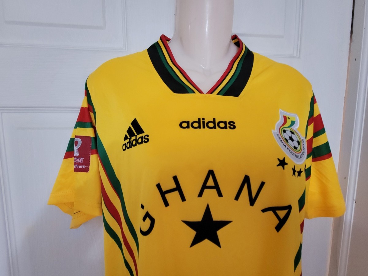 GHANA 2022 FIFA WORLDCUP Adidas Jersey XL Black Star Football