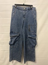 Vanilla Star Vintage Elastic Waistband Women s Denim Pants Y2K Sz M