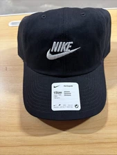 Nike Mens Futura Heritage 86 Adjustable Strap Black White Hat 913011 010 1Size