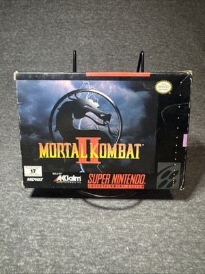 Mortal Kombat II Super Nintendo Entertainment System SNES CIB 12