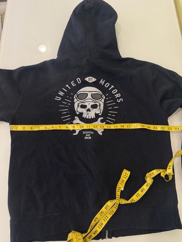 Scotch & Iron United Motors Black Full Zip Sweatshirt Men’s XL Hoodie - Picture 5 of 7
