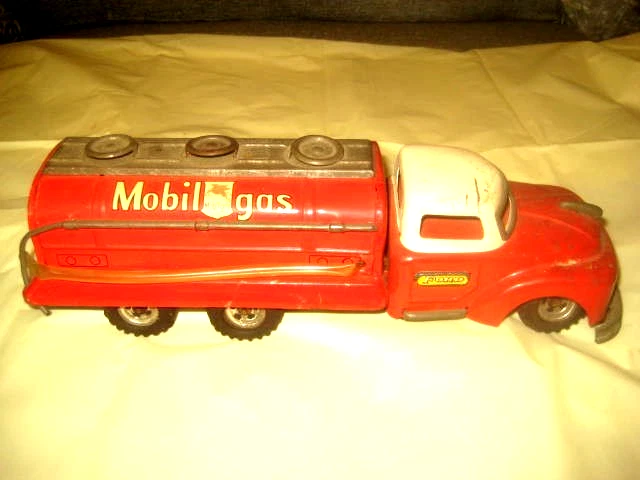 Mobil Gas Toy Truck In Vintage & Antique Tin Toy Vehicles for sale