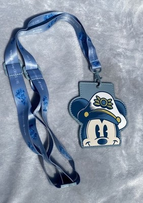 25th Anniversary Disney Cruise Line Castaway Club Platinum Mickey Lanyard Used