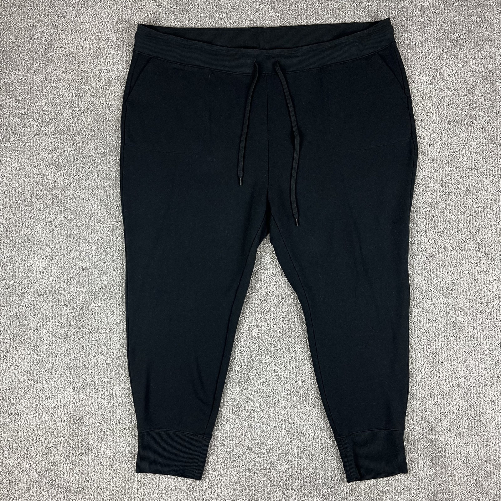 Torrid Jogger Pants Women 4X Black Drawstring Fleece Loungewear Stretch Everyday