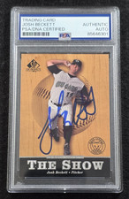 2000 JOSH BECKETT Signed Upper Deck ROOKIE Card-RED SOX-FLORIDA MARLINS-PSA