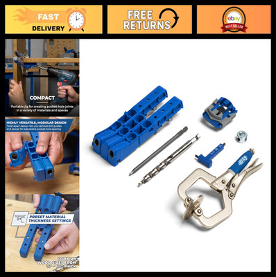 Pocket Hole Jig 320 with Face Clamp - Compact, Durable Design for Tight Spaces -