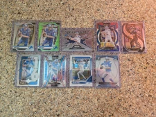 Jared Goff 2024 Prizm NEON GREEN/PRIZM BREAK/Select RED & BLUE/Optic LOT