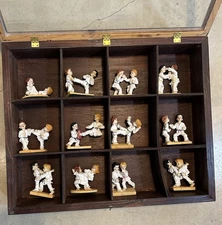 Vintage K’s Collection Martial Arts Karate Resin Figurines COLLECTION (12) w Box