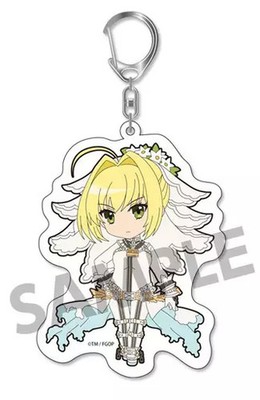 Title: Fate/Grand Order Saber Nero Bride Acrylic Keychain Mascot Charm  Brand:
