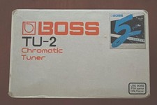BOSS TU-2 Chromatic Pedal Tuner for Guitar Bass, White/Black