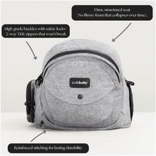 Tushbaby Hip Seat Baby Carrier Waist Belt Gray Storage Pockets Infant NEW