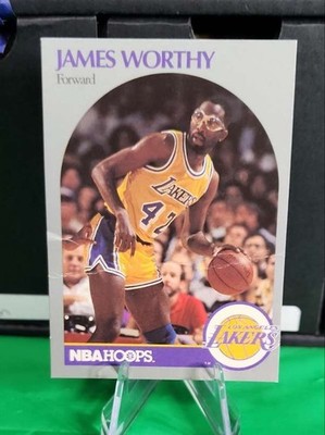 1990 Hoops Team Night Los Angeles Lakers #NNO James Worthy Poor