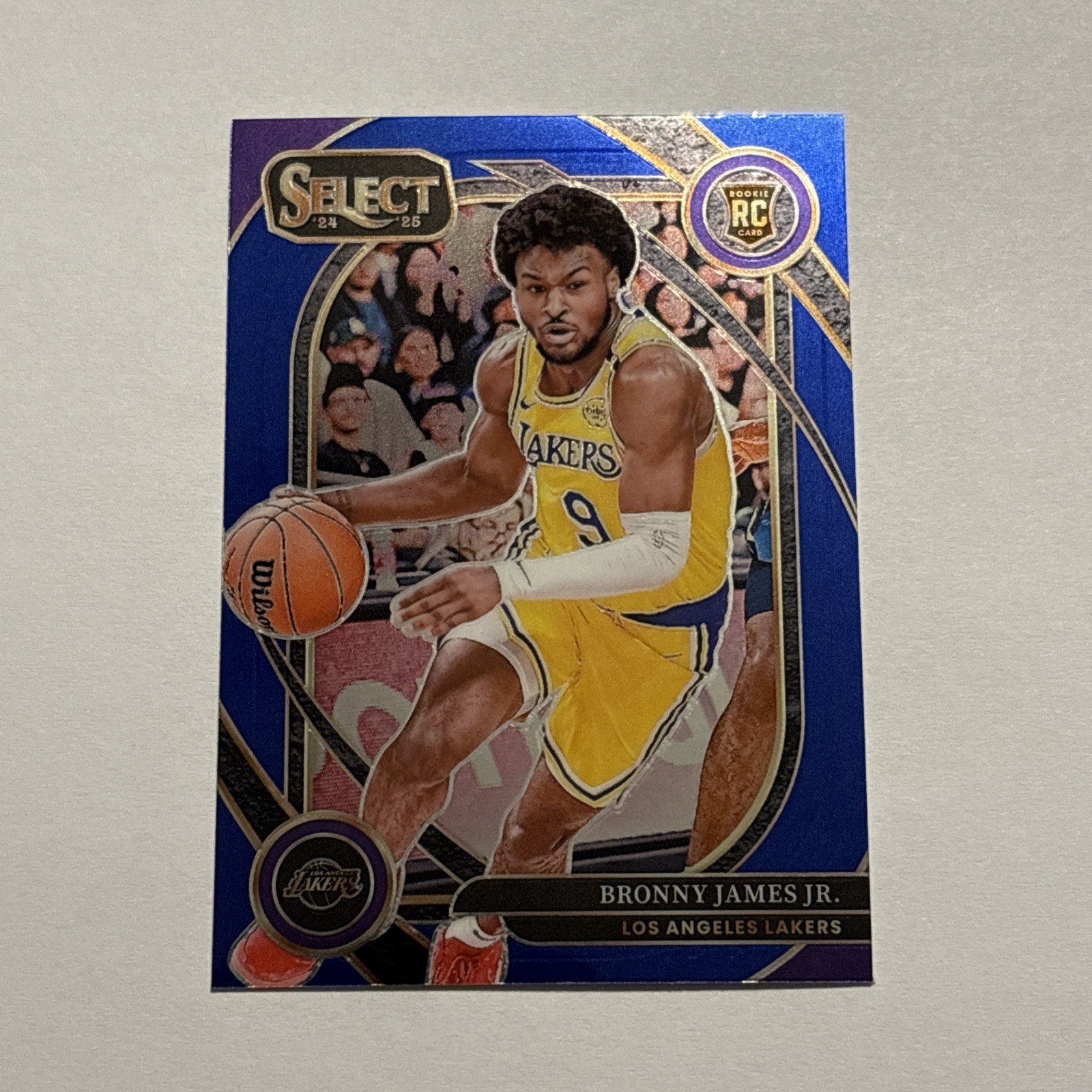 Bronny James 2024-25 Select Retail Blue Rookie Card #290 Los Angeles Lakers
