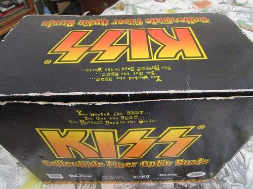 KISS Collectible Fiber Optic Busts Light Lamp 2003 Simmons Stanley Frehley Criss - Picture 6 of 6