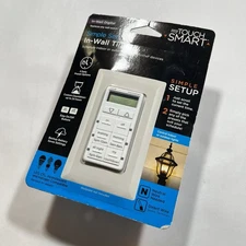 MyTouchSmart 24-Hour in-Wall Digital Timer, 4 Programmable On/Off New