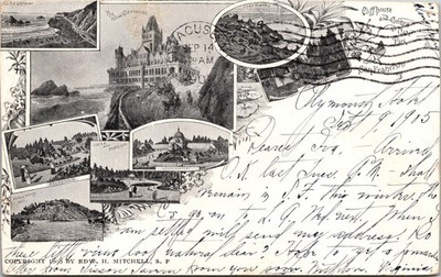 Cliff House And Golden Gate Park Multi View San Francisco CA c1905 Postcard