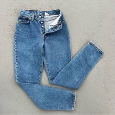 Vintage 80s Levi  s Women  s 501 button fly original fit straight leg jeans Size 5