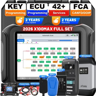 XTOOL X100MAX M822 KS-1 SK1 Auto Key Programmer IMMO ECU Programming Full Set
