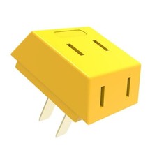 High Grade 2 Outlet Wall Plug Power Splitter 3-Way Electric Adapters US Seller