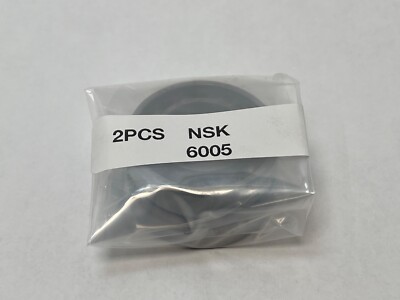 2 pcs NSK 6005 Bearing Open 25x47x12 mm Japan