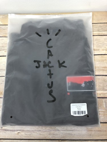 NIP 2020 Travis Scott Cactus Trails Jack Half-Zip Windbreaker Brown L Deadstock - Bild 1 von 6