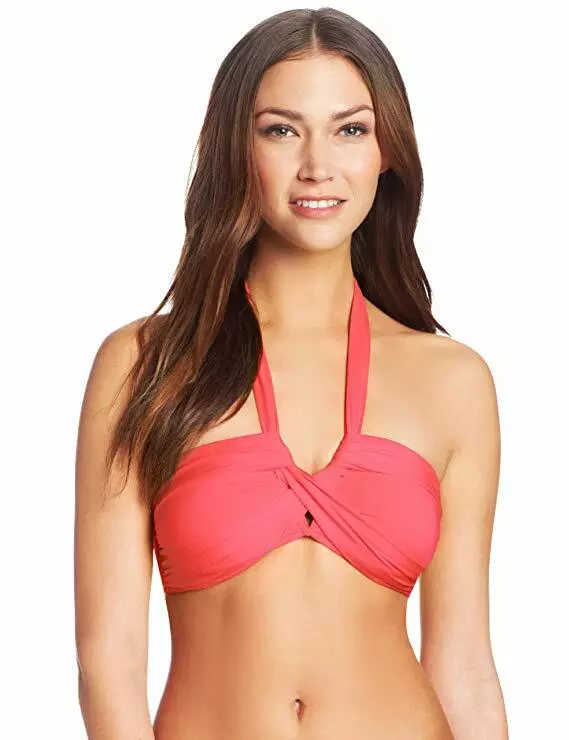 Seafolly Women's Bandeau Halter Bikini Top Pink ( 8 )