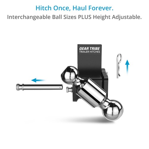 GEARTRIBE TOWMASTER TRAILER HITCH BALL MOUNT - Picture 7 of 49