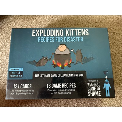 Sealed Exploding Kittens Deluxe Game - Recipes for Disaster Ultimate Collection