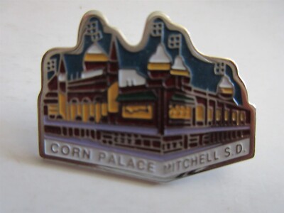 Corn Palace Mitchell South Dakota Souvenir Lapel Hat Pin vintage