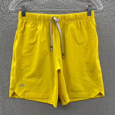 Fabletics Shorts Mens XS Yellow Running The One Short 7