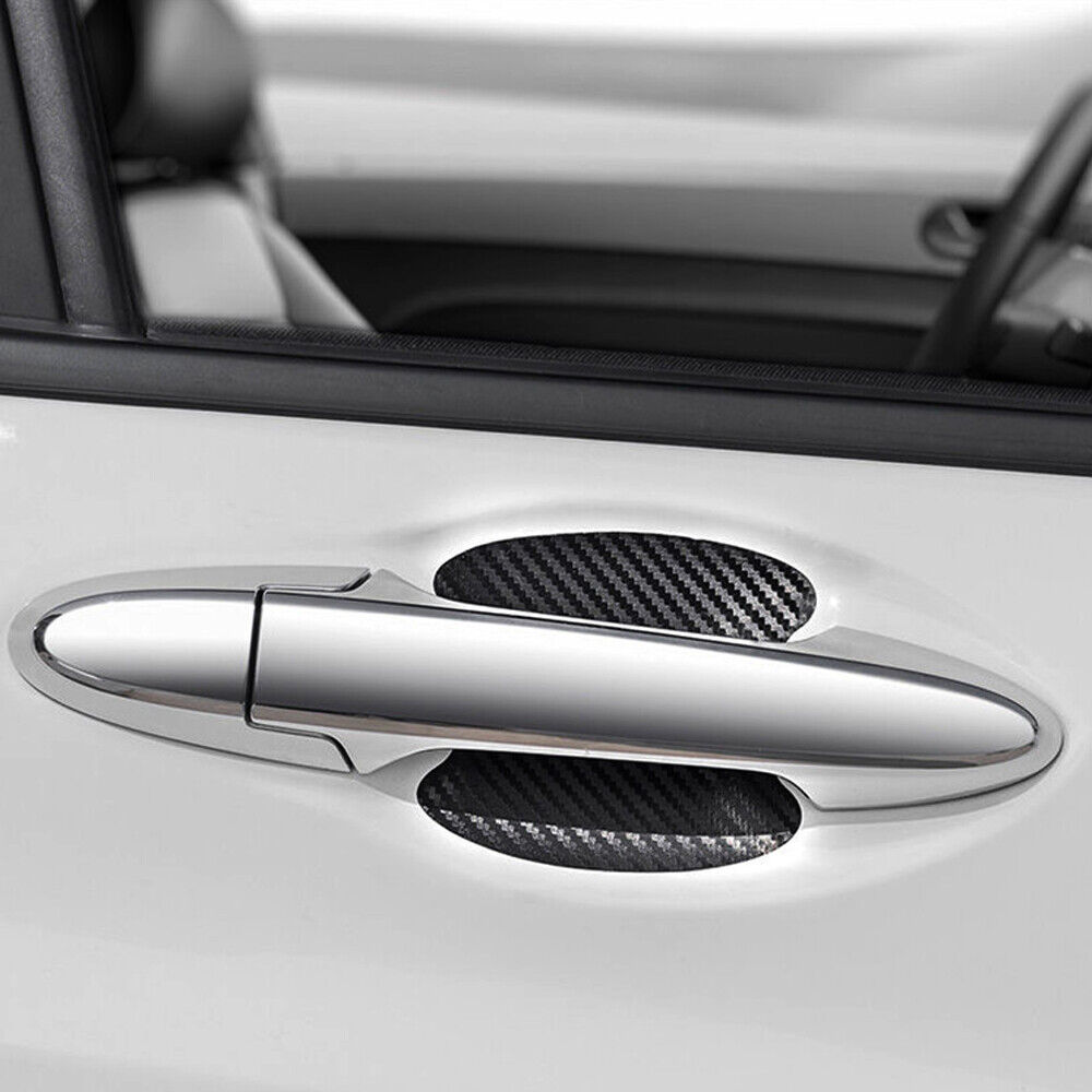 4x Carbon Fiber Car Door Handle Protector Film Anti-Scratch Stickers  Accessories