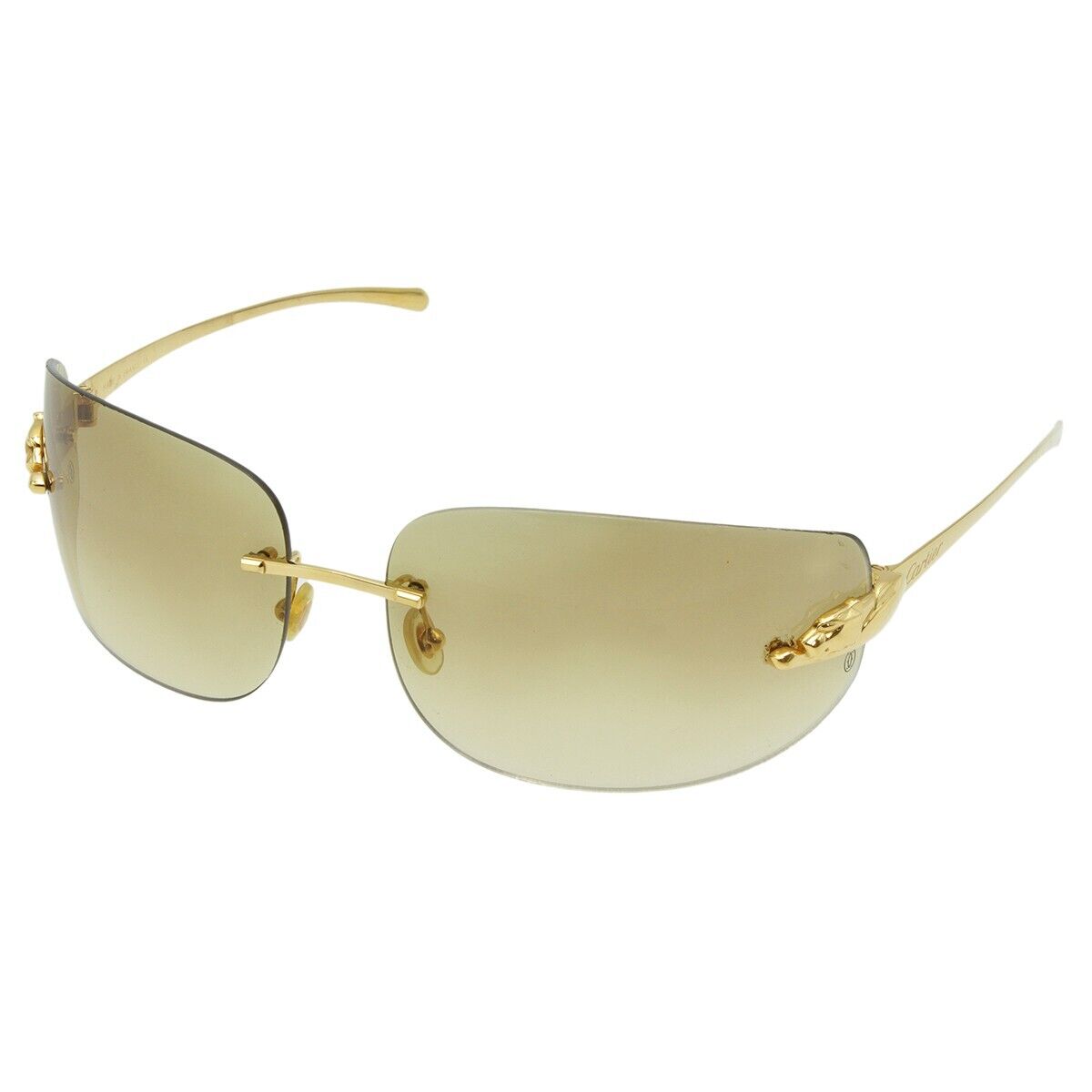 Cartier Rimless Sunglasses Eyeglasses Panthere Panther 110 Cartier Rimless Sunglasses Eyeglasses Panthere Panther 110