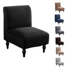 Armless Chair Slipcovers Single Seat Accent Chair Covers Stretch Furniture cover