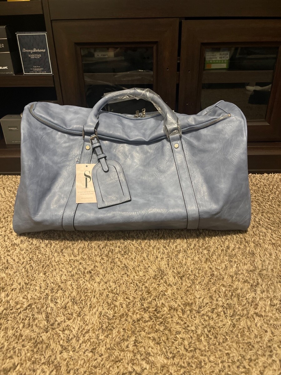 sole premise Baby Blue Luciano Leather Duffle Bag