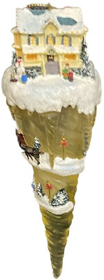 Thomas Kincaid Icicle Collection Hand-painted Ornaments Ashton Drake