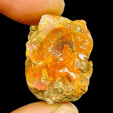 39.00 Cts Natural Ethiopian Opal Rough 24x16mm Huge Untreated Loose Gemstone