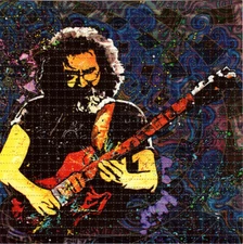 Jerry Garcia in Space BLOTTER ART perforated sheet paper psychedelic art