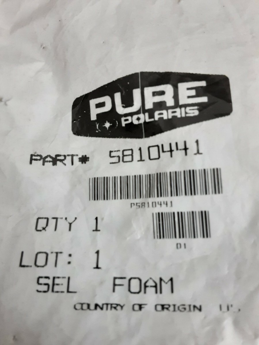 NEW GENUINE POLARIS 5810441 SEAL, FOAM Big Boss W899627 Trail Boss 