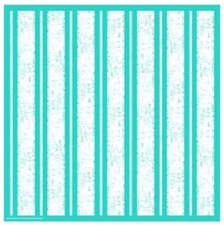 NEW “Woven Thick Thin Stripes” Chalk Couture Chalk Transfer Stencil Size D