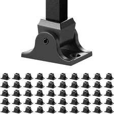 50 PCS Aluminum Alloy Baluster Shoes Slant Wrought Spindles for Staircase