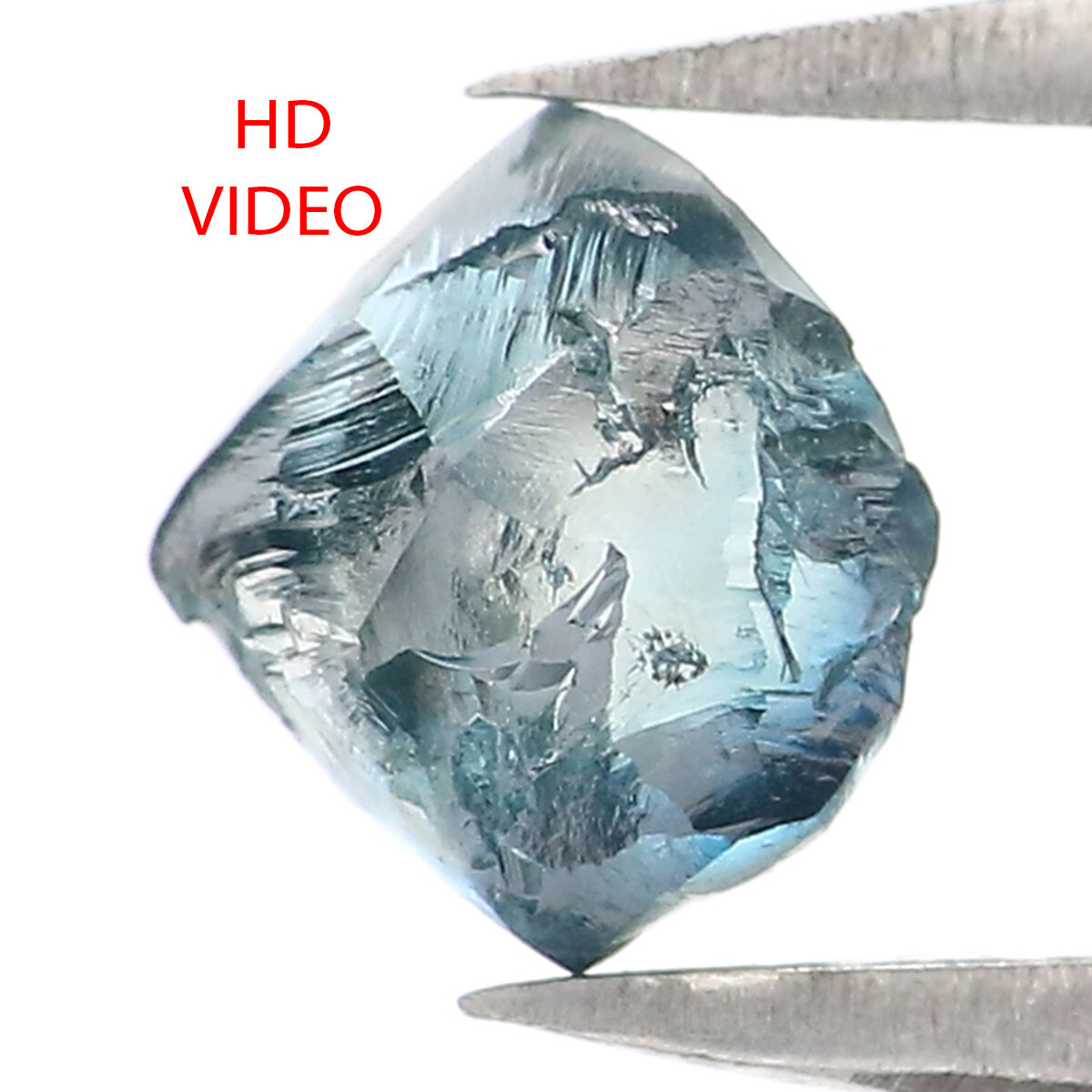 0.94 CT Natural Loose Rough Cut Diamond 5.75 MM Blue Color Rough