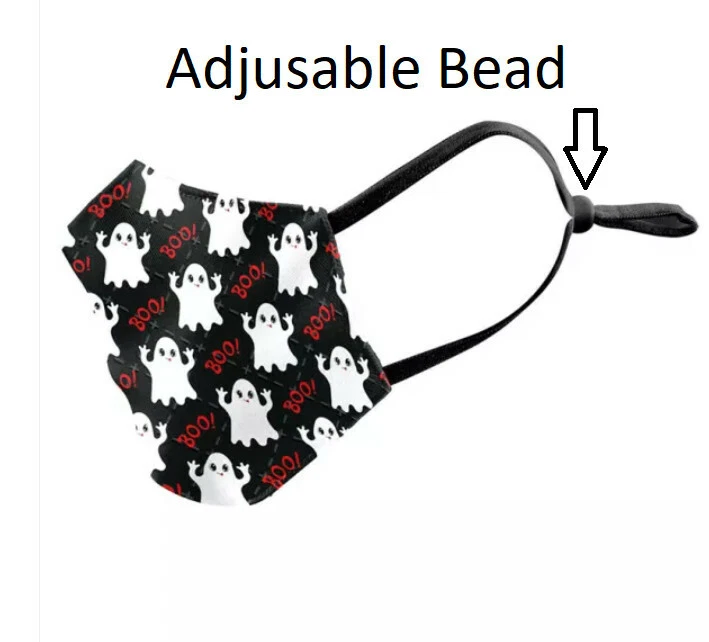 Boo Ghost Halloween 3D Printing Face Mask Adjustable US Seller Fast Ship N - Image 4 of 4