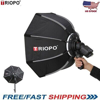 90cm TRIOPO Octagon Regenschirm Softbox mit Blitzschuhhalterung Für Speedlite