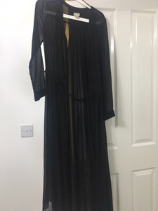 h&m black maxi dress