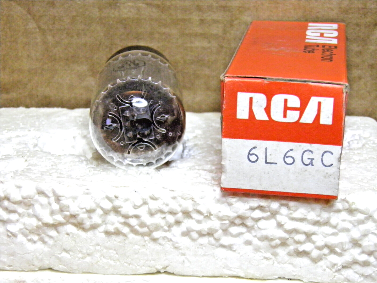 A VINTAGE RCA 6L6GC BLACKPLATE NOS/NIB VAC TUBE | eBay