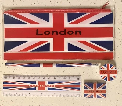 Bleistiftetui Geschenkset London Union Jack brandneu versiegelt erschwingliche Geschenke Unisex